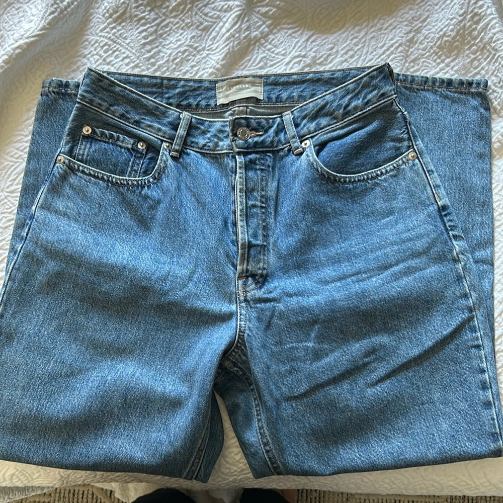 EVERLANE Curvy 90s Cropped Cheeky Straight Jean Size 30